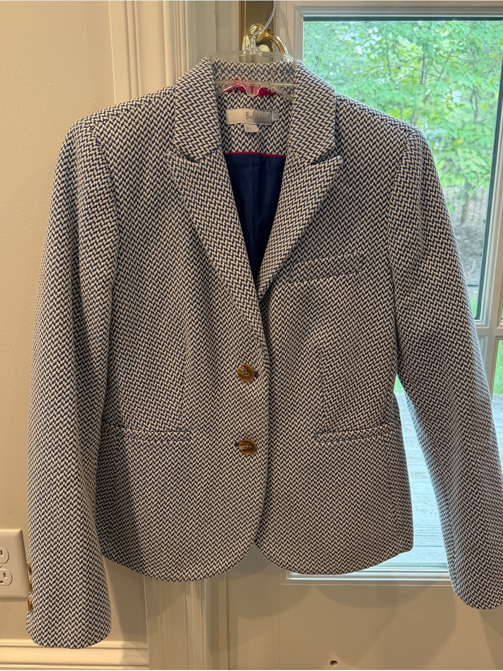 Boden blue tweed blazer!  GORGEOUS!